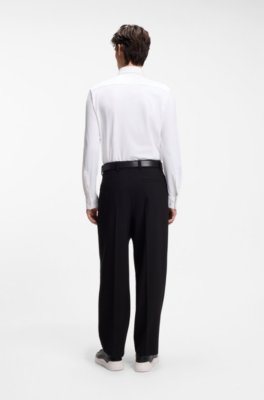 Slim-fit shirt in performance-stretch jersey 3