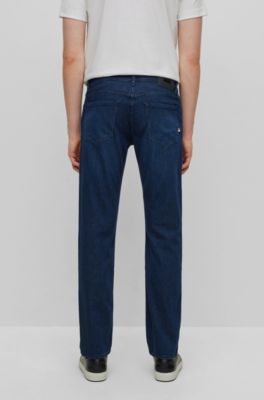 Collega Stamboom totaal BOSS - Regular-fit jeans in super-soft blue Italian denim