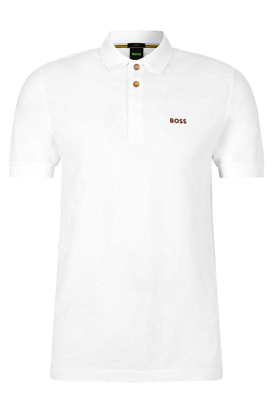 Herren T-Shirts BOSS by HUGO BOSS T-Shirts BOSS by HUGO BOSS Slim-Fit Longsleeve-Poloshirt mit Henley-Kragen in Weiß für Herren 