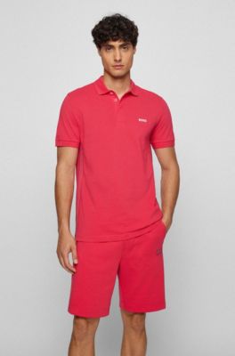 hugo boss pink polo