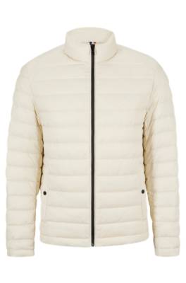 Hugo Boss Water-repellent Padded Jacket With Tonal Logo