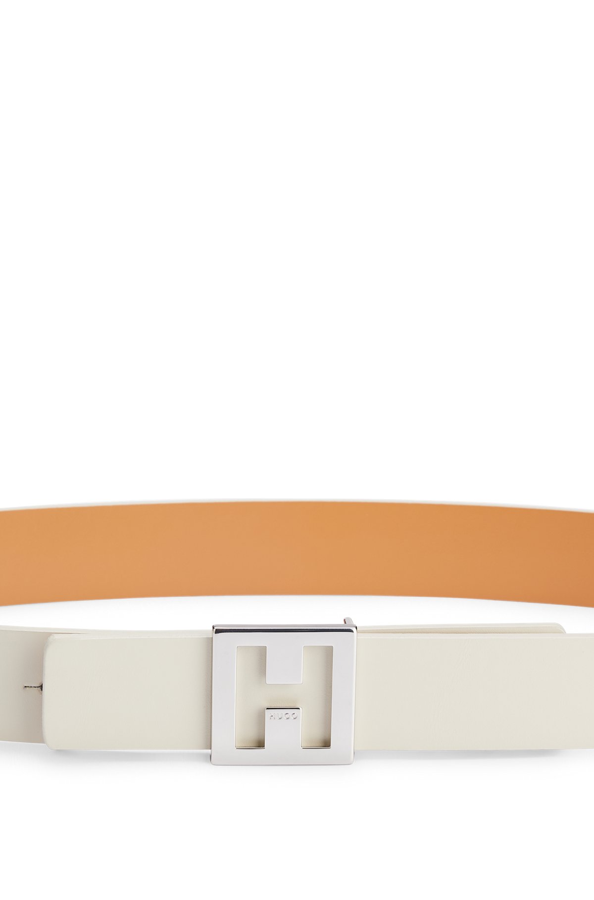 HUGO - Wendegürtel aus italienischem Leder mit Monogramm-Schließe