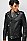 HUGO 雨果撞色衬里和带品牌标识饰边的水牛皮夹克外套,  001_Black