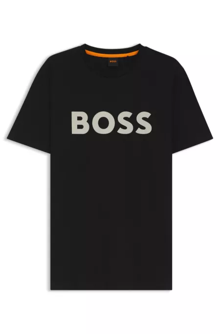 T-Shirt aus Baumwoll-Jersey mit großem Logo-Print