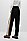 BOSS 博斯常规版型经典条纹装饰弹力斜纹布长裤,  001_Black