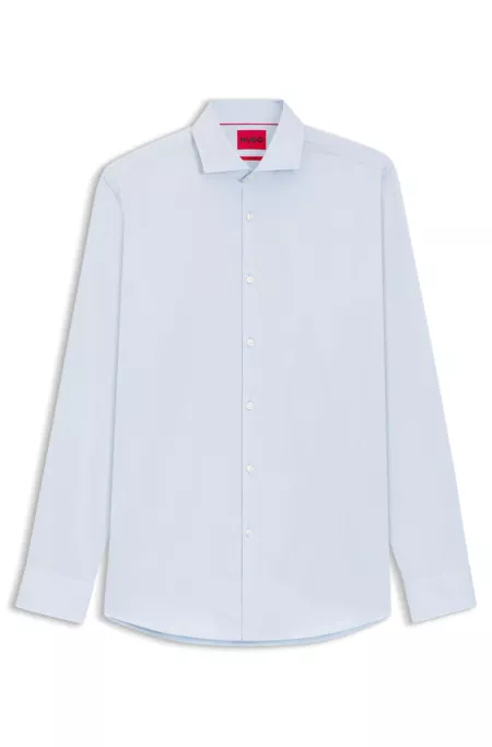 Chemise d'affaires Slim en coton à rayures
