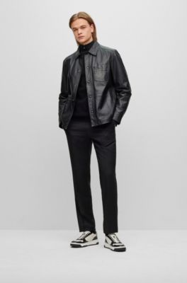 hugo boss jordan leather jacket