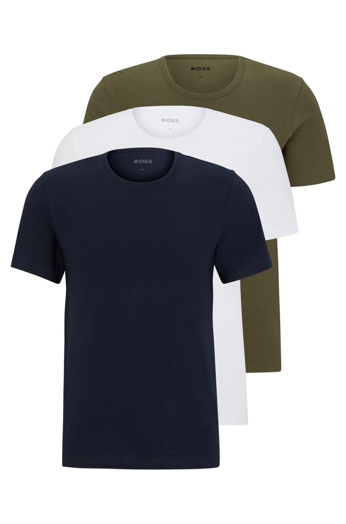 BOSS - Three-pack T-shirts in cotton