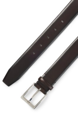 Boss Italian-made leather belt klassiska skärp herr – bild 2