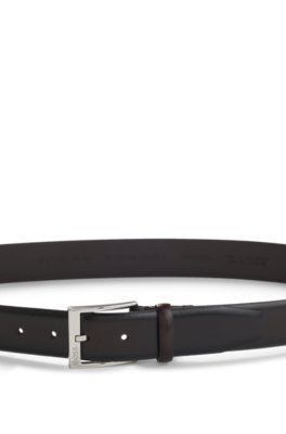 Boss Italian-made leather belt klassiska skärp herr – bild 3