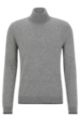 Regular-fit sweater in responsible Italian cashmere, Grey