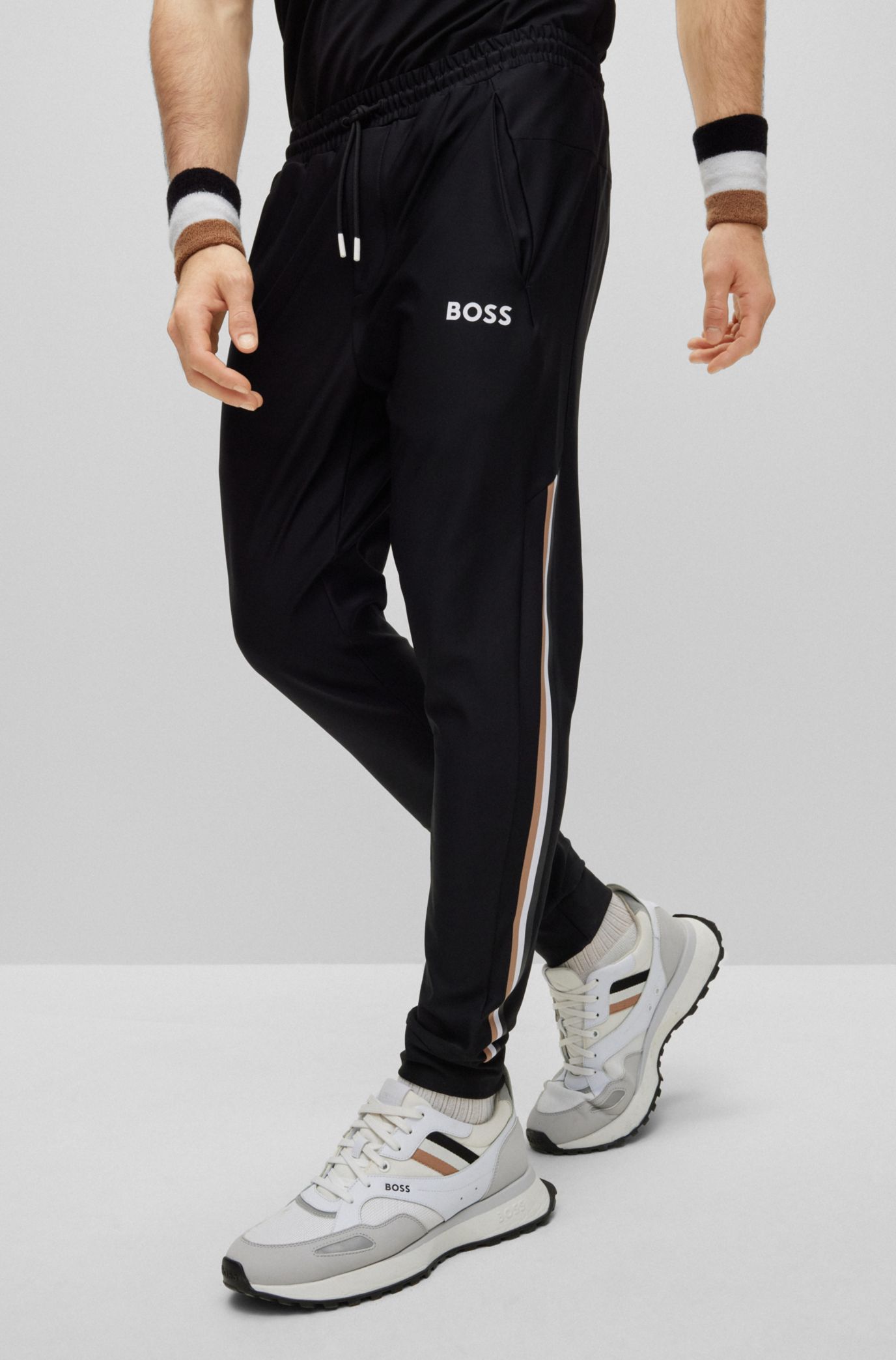 BOSS BOSS x Matteo Berrettini logo tracksuit bottoms with