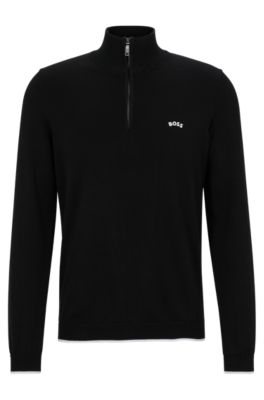 hugo boss mens full zip sweater