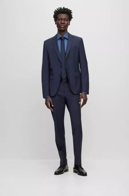 Slim-fit jacket in a virgin-wool blend