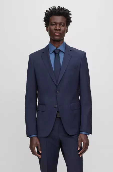 Slim-fit jacket in a virgin-wool blend
