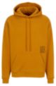 Relaxed-fit hoodie van biologische katoen met tweedelig logo, Oranje