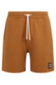 BOSS x PHIPPS organic-cotton shorts in a regular fit, Gold