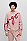 HUGO 雨果手绘徽标图案常规版型棉质毛圈布运动衫,  687_Light/Pastel Pink