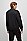 HUGO 雨果宽松版型链条装饰衣领棉质混纺运动衫,  001_Black