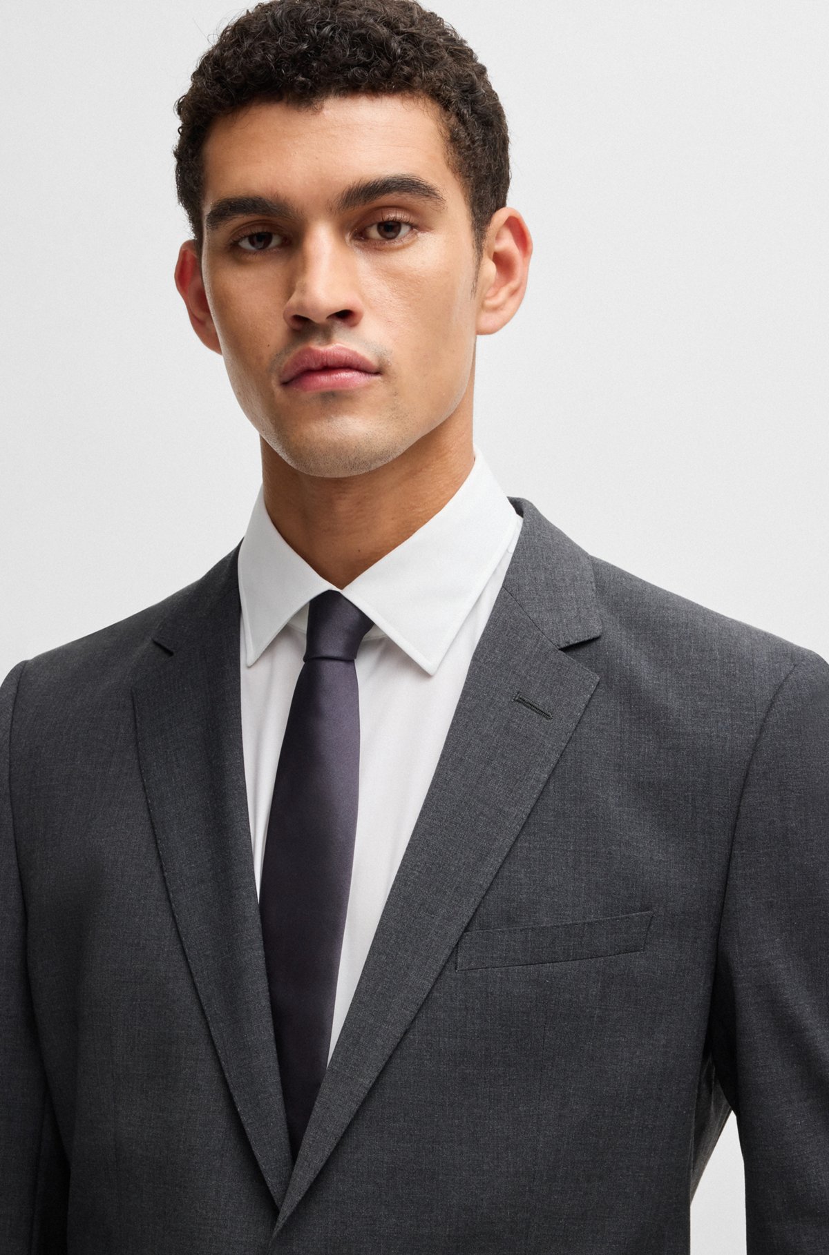 BOSS - レギュラーフィットスーツ ストレッチバージンウール BOSS - レギュラーフィットスーツ ストレッチバージンウール