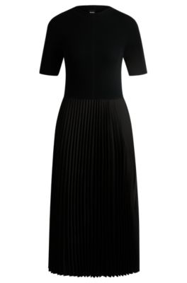 Hugo boss store pleated dress