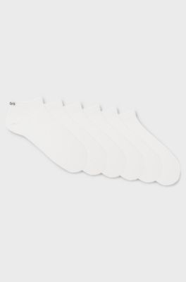 Six-pack of socks in a cotton blend, White