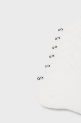 Six-pack of socks in a cotton blend, White