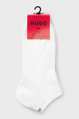 Calze in misto cotone in confezione da sei, Bianco