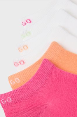 Sechserpack Socken aus Baumwoll-Mix, mehrfarbig