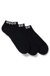 Three-pack of socks in a cotton blend, Black
