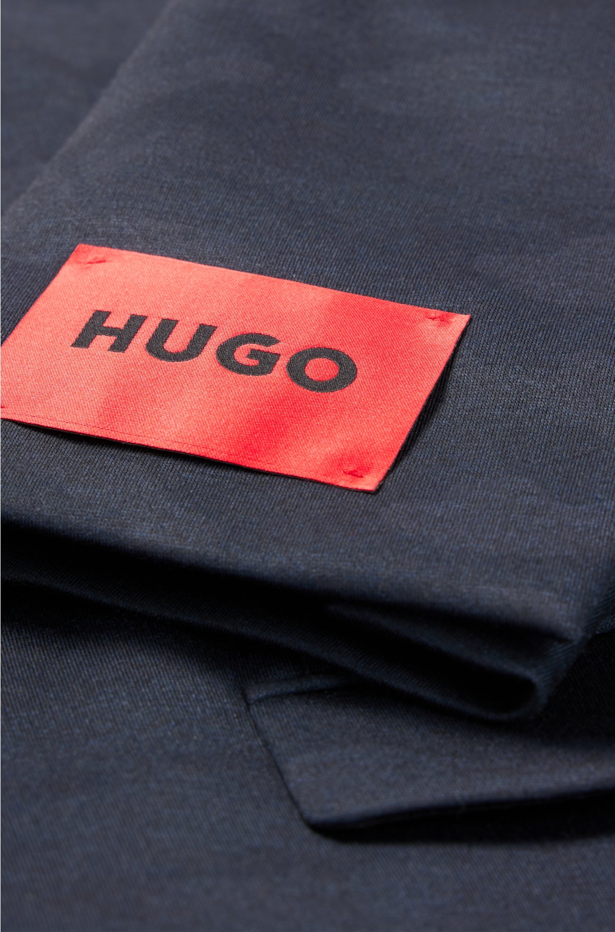 luister scheidsrechter Brandweerman HUGO - Extra slim-fit pak van jersey met camouflageprint