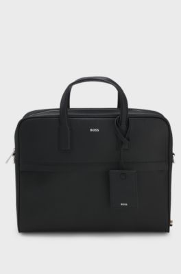 Versatile document case with detachable strap, Black