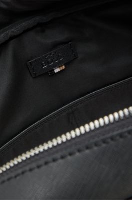 Document case with foil-print logo, Black