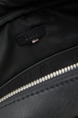 Document case with foil-print logo, Black