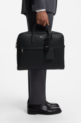 Versatile document case with detachable strap, Black