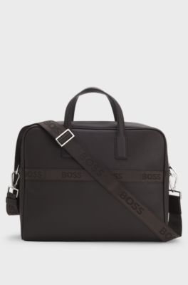 Versatile document case with detachable strap, Dark Brown
