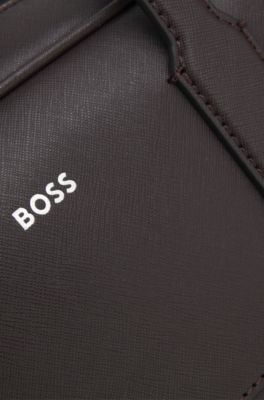 Versatile document case with detachable strap, Dark Brown