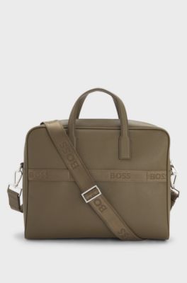 Versatile document case with detachable strap, Khaki