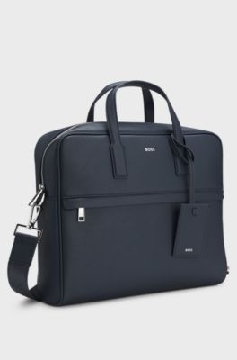 Document case with foil-print logo, Dark Blue