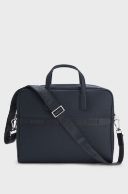 Document case with foil-print logo, Dark Blue