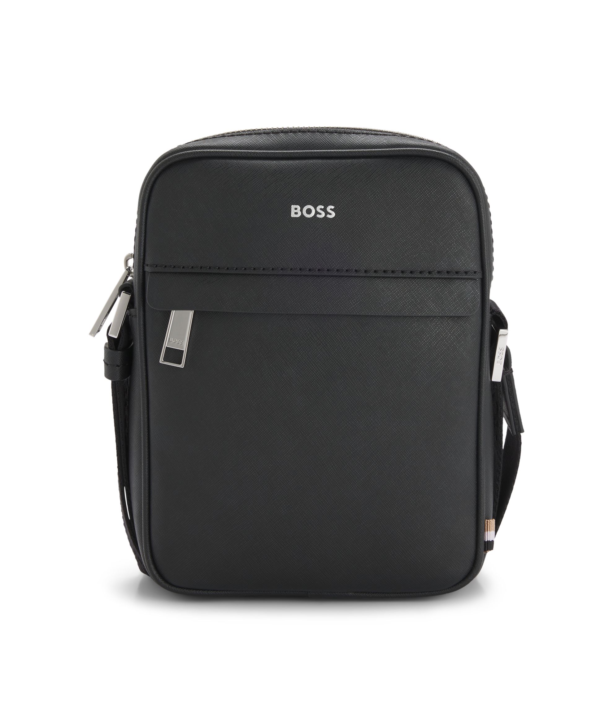 Reporter-Tasche mit Signature-Streifen und Logo-Detail