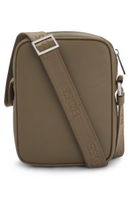 Reporter bag with signature stripe and logo detail, Khaki