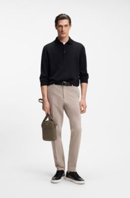 Reporter bag in smooth faux leather, Khaki