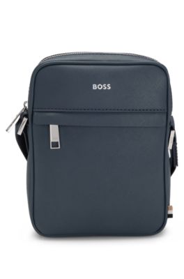 Reporter bag with signature stripe and logo detail, Blue