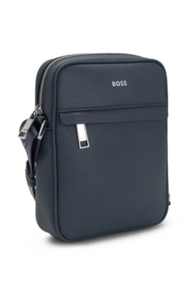 Reporter bag with signature stripe and logo detail, Blue