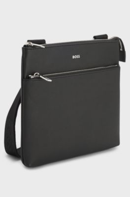 Envelope bag with foil-print logo, Black