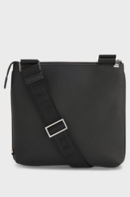 Sac enveloppe avec logo imprim&eacute; en transfert, Noir