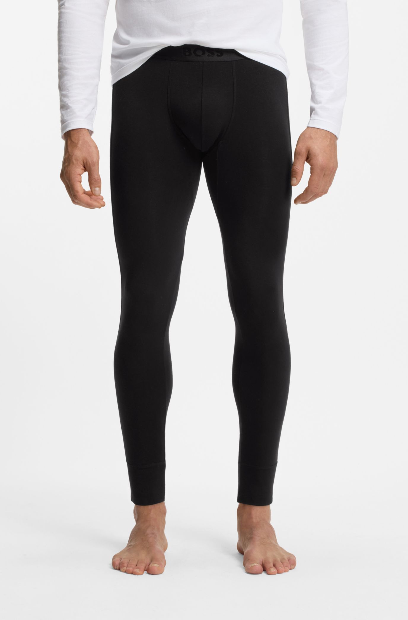 BOSS Long John Thermal, Black1, S Uomo