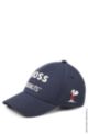 BOSS x PEANUTS cotton-twill cap with exclusive artwork, Dark Blue