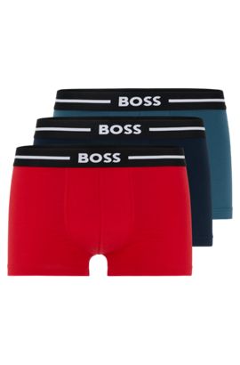 Mens Clothing Underwear Boxers BOSS by HUGO BOSS Bodywear 3 Pack Boxers in Black for Men 